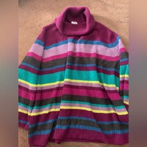 Pennington Canada, thick turtleneck with vivid colours. 3xl